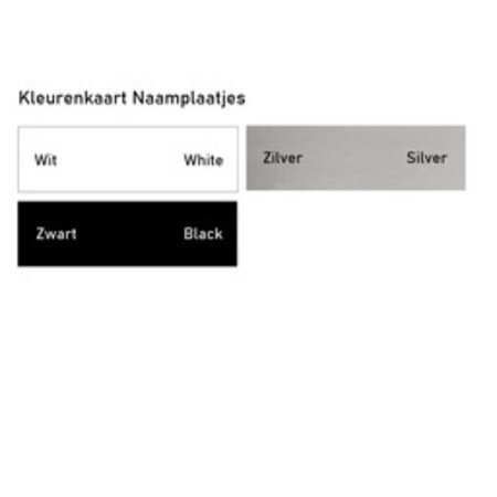 CombiCraft Naamplaatje 57x15x0,8mm met tape passend in DoorBird  D21x