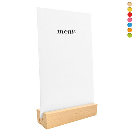 CombiCraft Blanco houten kaarthouder 100x30mm - per stuk