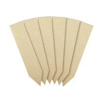 Houten steeketiketten 100mm - 100 stuks