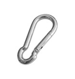 Karabijnhaak of festonhaak 60x39mm verzinkt staal - per stuk