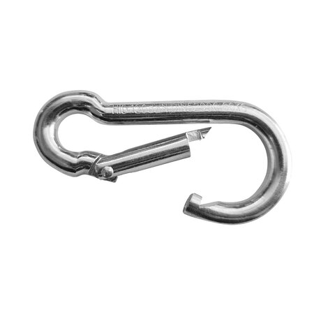 Karabijnhaak of festonhaak 60x39mm verzinkt staal - per stuk