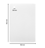 Blanco hangetiketten op rol 102x152mm wit - per rol met 700 etiketten