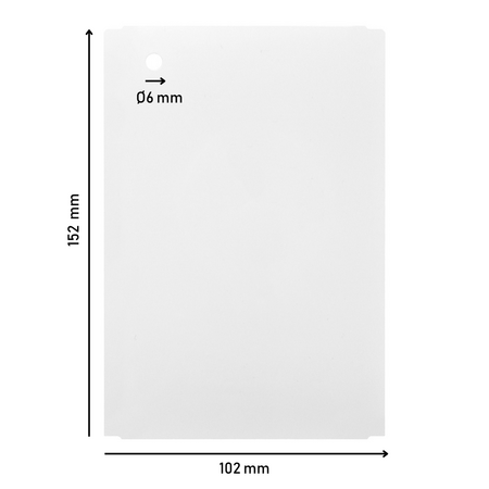 CombiCraft Blanco hangetiketten op rol 102x152mm wit - per rol met 700 etiketten