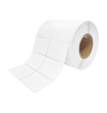Blanco zelfklevende etiketten op rol 50x35mm polypropeen - 2500 etiketten