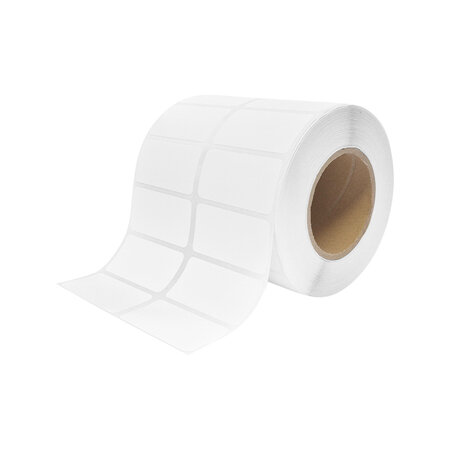 CombiCraft Blanco zelfklevende etiketten op rol HDPE 50x25mm polypropeen - 2500 etiketten
