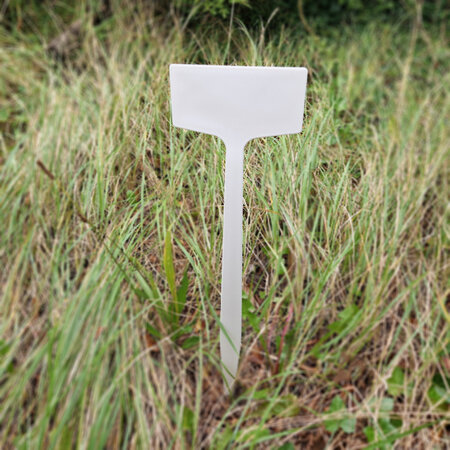 CombiCraft Kunststof plaatetiketten 590x150mm recht wit - per 10 stuks