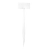 Kunststof plaatetiketten 360x100mm recht wit - per 10 stuks