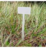 Kunststof plaatetiketten 360x100mm recht wit - per 10 stuks