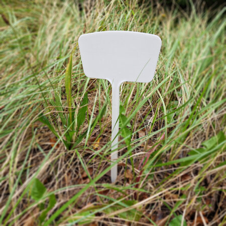 CombiCraft Kunststof plaatetiketten 350x145mm afgeronde hoeken wit - per 10 stuks