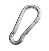 Karabijnhaak of festonhaak 80x39mm verzinkt staal - per stuk