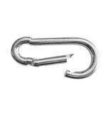 Karabijnhaak of festonhaak 80x39mm verzinkt staal - per stuk