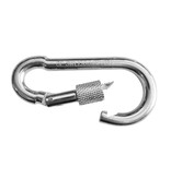 Karabijnhaak of festonhaak met schroef verzinkt staal - per stuk