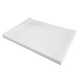 CombiCraft Blanco Tyvek sleufetiketten 220x12,7mm zigzag gevouwen voor matrixprinters in wit - per 1000 etiketten
