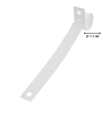 CombiCraft Blanco Tyvek sleufetiketten 220x12,7mm zigzag gevouwen voor matrixprinters in wit - per 1000 etiketten