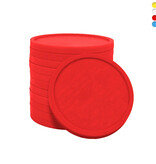 Blanco plastic munten Ø26mm - per 100 stuks