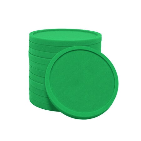 Blanco plastic munten Ø26mm - per 100 stuks