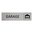 Aluminium deurbordje Garage 165 x 45 mm - per 1 stuk