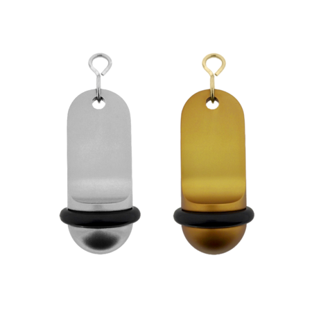 Blanco Midi Classic aluminium hotel sleutelhanger in stijlvolle kleuren