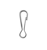 Staal vernikkelde simplexhaak klein 39x12mm - per stuk