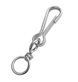 Staal vernikkelde simplexhaak met wartel 46x16.5mm - per stuk