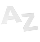 Plexiglas letters voor aan de muur opaal - per stuk
