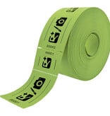 CombiCraft Entreebewijs op rol 114x60mm met rechte afscheurstrook - per 1000 bonnen