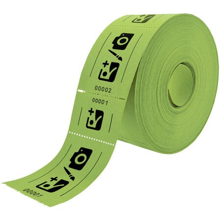 CombiCraft Entreebewijs op rol 114x60mm met rechte afscheurstrook - per 1000 bonnen