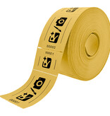 CombiCraft Entreebewijs op rol 114x60mm met rechte afscheurstrook - per 1000 bonnen