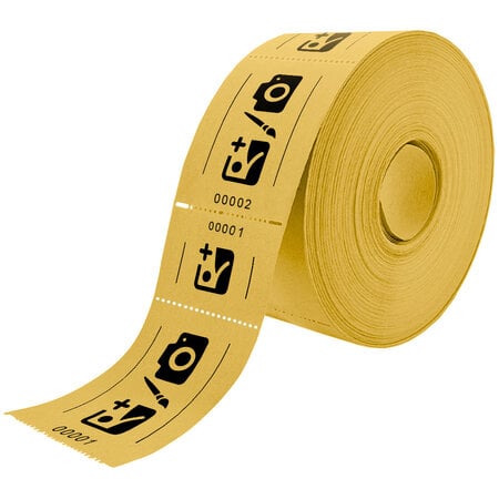 CombiCraft Entreebewijs op rol 114x60mm met rechte afscheurstrook - per 1000 bonnen