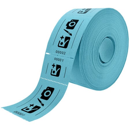 CombiCraft Entreebewijs op rol 114x60mm met rechte afscheurstrook - per 1000 bonnen