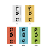 CombiCraft Entreebewijs op rol 114x60mm met rechte afscheurstrook - per 1000 bonnen