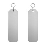 Blanco hotel sleutelhanger Flores 30 x 100 mm - per stuk