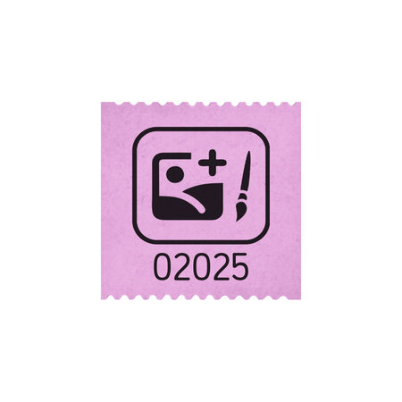 CombiCraft Consumptiebonnen drukken op rol met eigen ontwerp 30x30mm - per rol van 500 bonnen