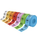 CombiCraft Consumptiebonnen drukken op rol met eigen ontwerp 30x30mm - per rol van 500 bonnen