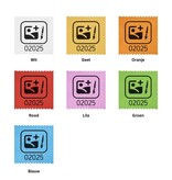 CombiCraft Consumptiebonnen drukken op rol met eigen ontwerp 30x30mm - per rol van 500 bonnen