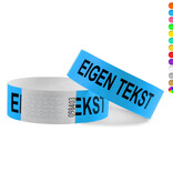 Tyrex polsbandjes met jouw eigen tekst - per 100 stuks