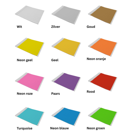 CombiCraft Tyrex polsbandjes met jouw eigen tekst - per 100 stuks