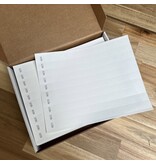 Blanco polsbandjes om zelf te bedrukken met laserprinters - per 100 stuks