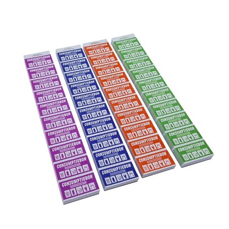 Hele consumptiebon op strips van 10 bonnen - per 1000 bonnen
