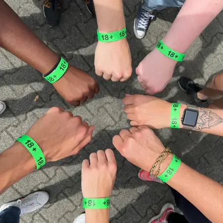 CombiCraft 18+ Tyvek polsbandjes - per 100 stuks