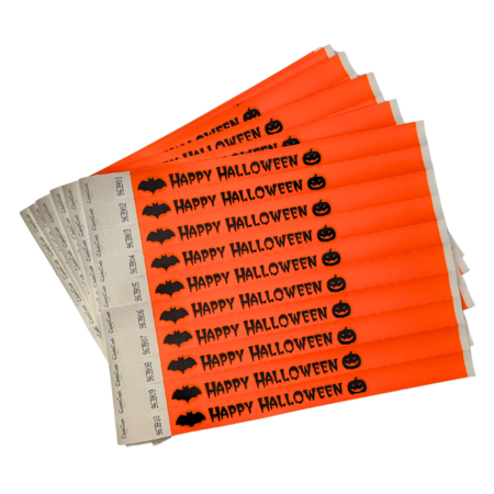 Halloween Tyrex polsbandjes - per 100 stuks