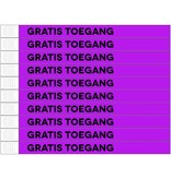 Gratis toegang Tyrex polsbandjes - per 100 stuks