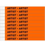 Artist Tyrex polsbandjes - per 100 stuks