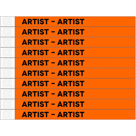 Artist Tyrex polsbandjes - per 100 stuks