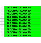 Alcohol allowed Tyrex polsbandjes - per 100 stuks
