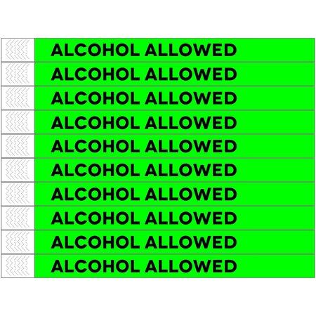 Alcohol allowed Tyrex polsbandjes - per 100 stuks