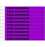 Free admission Tyrex polsbandjes - per 100 stuks