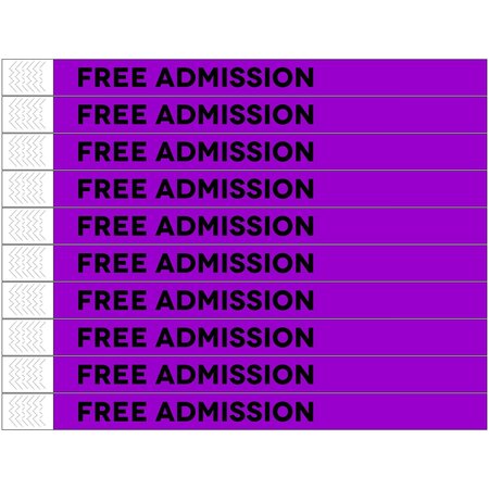 CombiCraft Free admission Tyrex polsbandjes - per 100 stuks