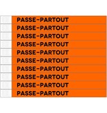 Passe-partout Tyrex polsbandjes - per 100 stuks