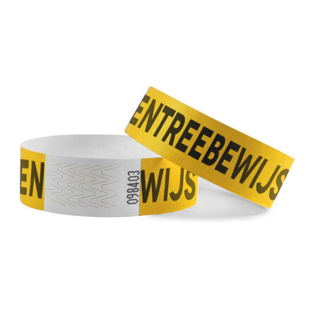 Entreebewijs Tyrex polsbandjes - per 100 stuks